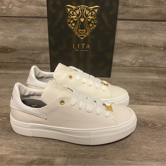 LITA by Ciara Shoes - LITA By Ciara | Icon Lo Top White Leather Sneakers Size 37 New In Box